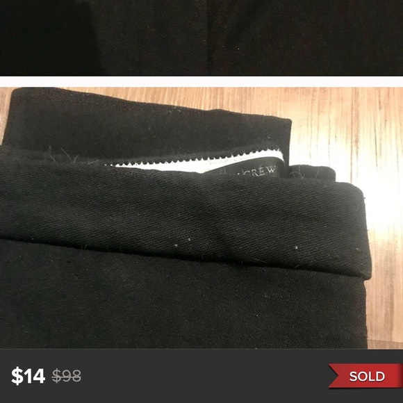 J Crew High Waisted Black Work Pants - Picture 6 of 7